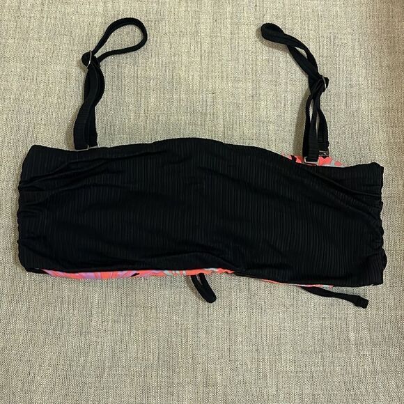 NWT-Maaji Women's Standard Black Onyx Bandy Bikini Strapless Bandeau Size S - Picture 11 of 16